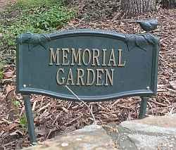 Memorial Garden marker